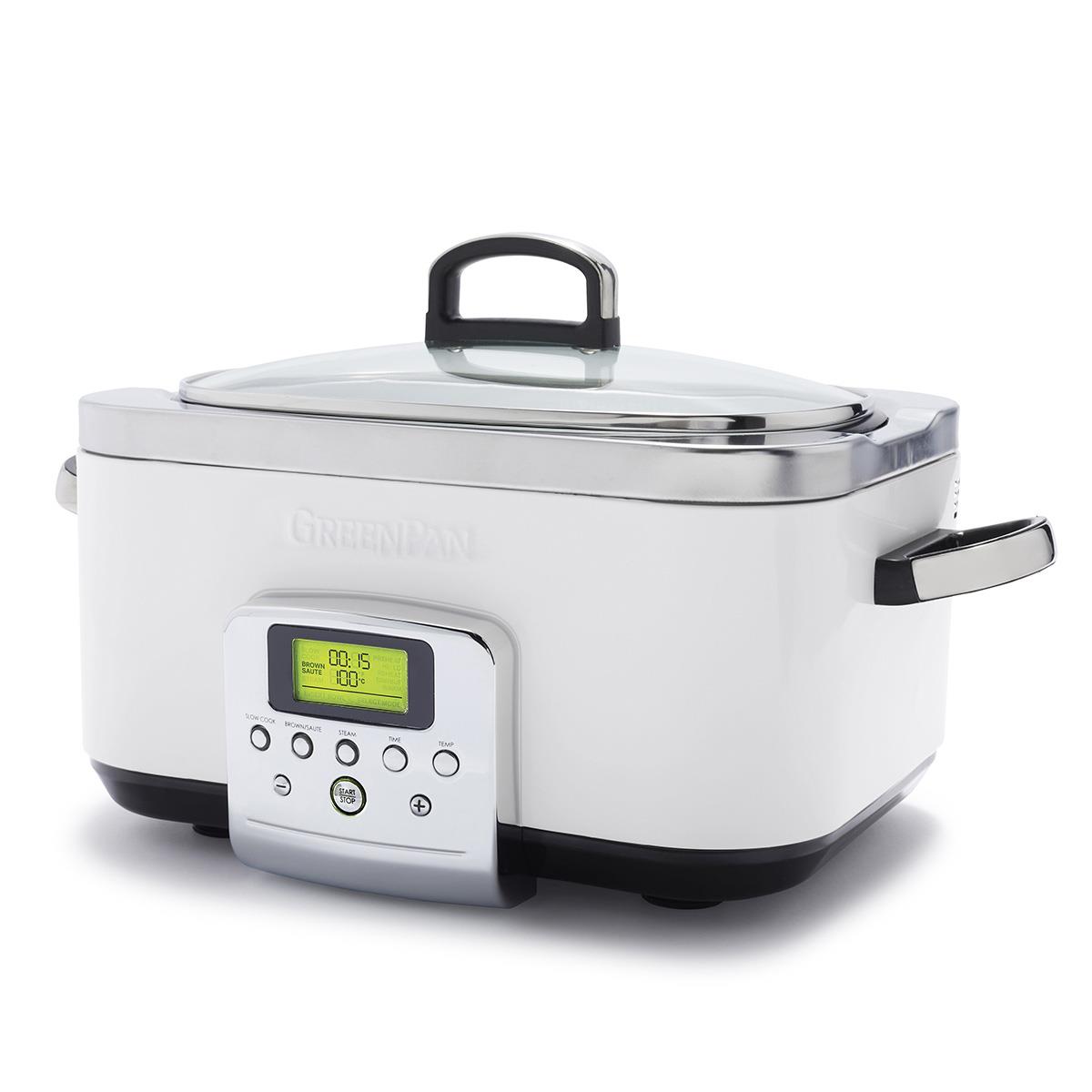 GreenPan Slow Cooker 6L - Cloud Cream